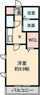 ラ・メール港楽【1階】の間取り