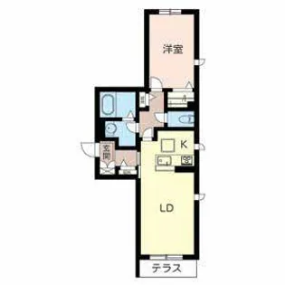 シャーメゾン新石切【0102号室】の間取り