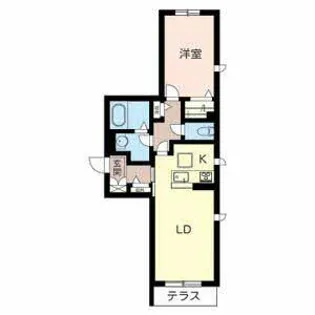 シャーメゾン新石切【0102号室】の間取り