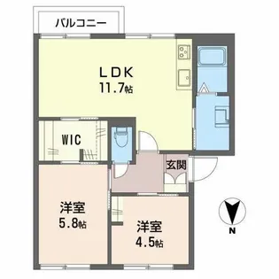 メモリーハウス【0101号室】の間取り