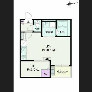 Jack korakuⅠ【2階】の間取り