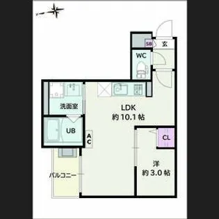 Jack korakuⅠ【2階】の間取り