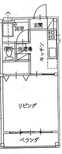 コーポ茨塚【203号室】の間取り
