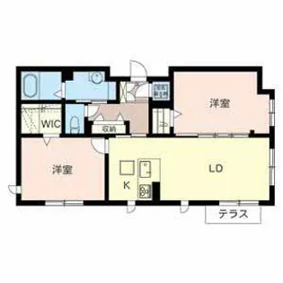 Lavie mu【0102号室】の間取り