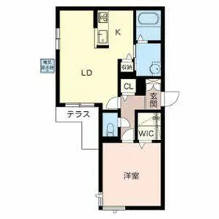 サンセール桃山【0103号室】の間取り