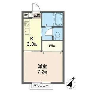 メモリアル月見山【0205号室】の間取り