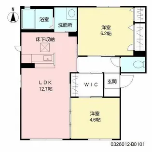 エスポワールT・S B棟【1階】の間取り