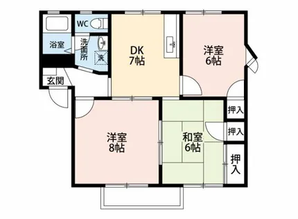 グルンハイムB【2階】の間取り