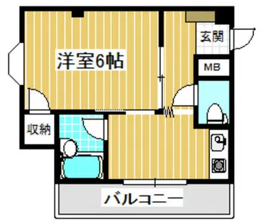 メゾン芥川【107号室】の間取り