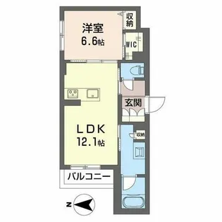メゾン デュオール【0101号室】の間取り