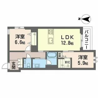 メゾン デュオール【0302号室】の間取り