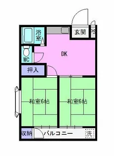 明和ハイツ【201号室】の間取り