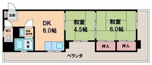ヴォーグマンション【5階】の間取り