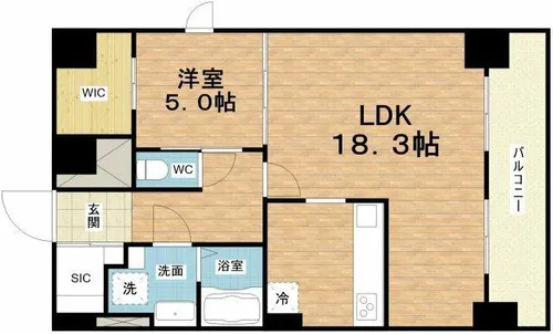 プランドール新大阪【12階】の間取り