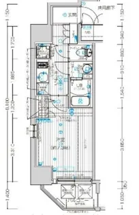クレストタップ京橋【13階】の間取り