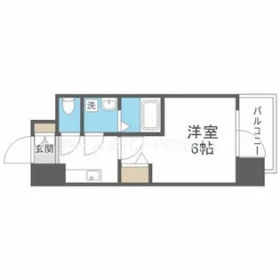 エスリード難波ALLURE【2階】の間取り