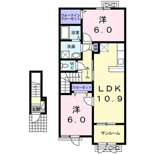 ベル アンジュⅢ【2階】の間取り