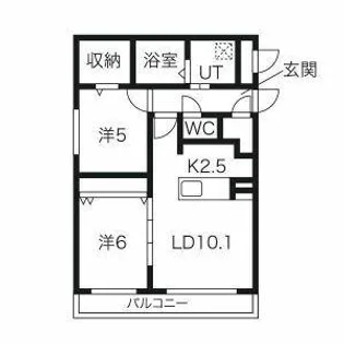 グランドサクセス琴似V【2階】の間取り