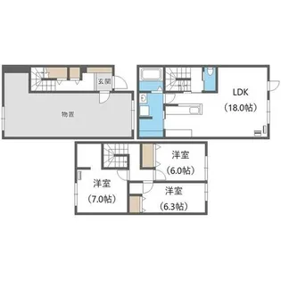 レガーメ手稲本町【1階】の間取り