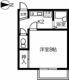 ハイツフォーリア【104号室】の間取り