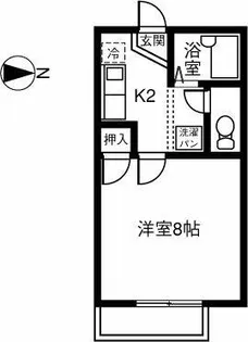 ハイツユニゾン【103号室】の間取り