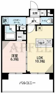 プレサンス福島ミッドエル【13階】の間取り
