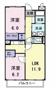 プラシード【2階】の間取り