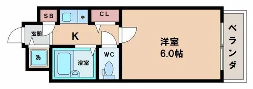 プレサンス阿倍野阪南町【3階】の間取り
