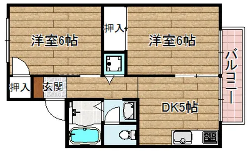 プチコモン【2階】の間取り