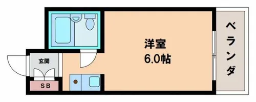 朝日プラザ天王寺パサージュ【7階】の間取り