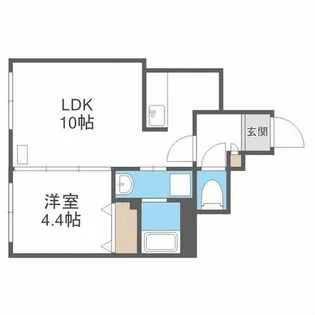 ノイすすきの東【5階】の間取り