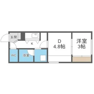 メニーズコート創成タウン C棟【2階】の間取り