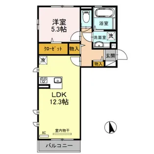 エレンシア【2階】の間取り