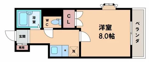 メゾンドール秋桜【4階】の間取り