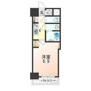 スプランディッド天王寺Ⅲ【2階】の間取り