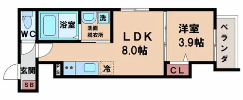 F asecia lrifi【3階】の間取り