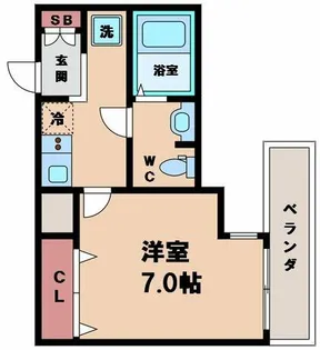 ラナップスクエア四天王寺【4階】の間取り