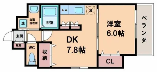 Varius長居公園【6階】の間取り