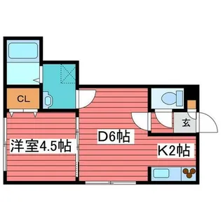 エスポワール福住【305号室】の間取り