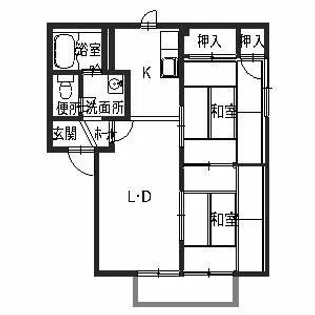 コーポ・アルバ【0105号室】の間取り