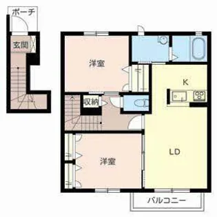 シャーメゾン稲田本町【2階】の間取り