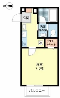 シャンブル石戸【1階】の間取り