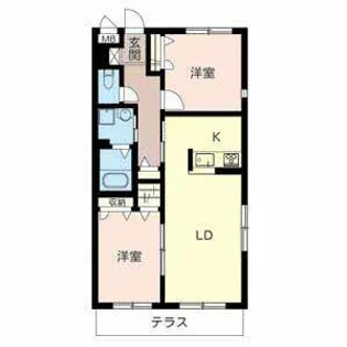 シャーメゾン修学院【0103号室】の間取り