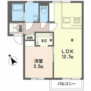 フレグランスはる【0105号室】の間取り