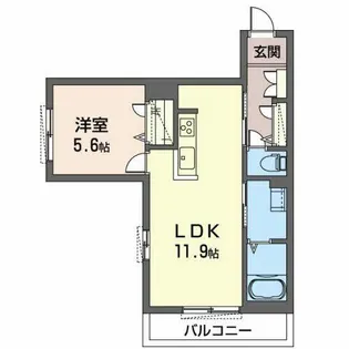 エアリーライフウエサカ【0205号室】の間取り