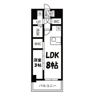 メイクスアート浄心【4階】の間取り