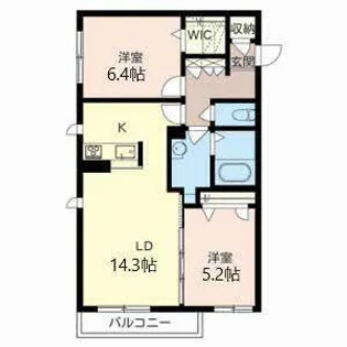 ShaMaison E.I【0202号室】の間取り