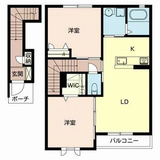 シャーメゾン清水【0202号室】の間取り