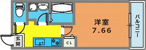 ラヴィベール兵庫【5階】の間取り