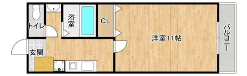 ユニコート【4階】の間取り